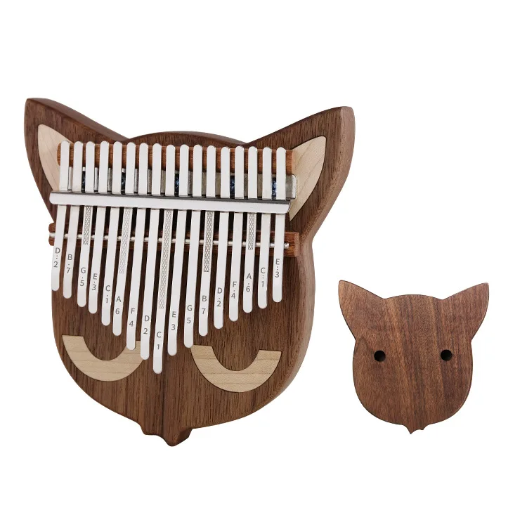 17 клавишная клавиатура калимба из Африканского красного дерева с изображением