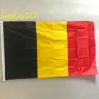 ZXZ, бесплатная доставка, большой флаг Бельгии 90x150 см, черные, желтые, красные, белые, Национальный флаги Бельгии из полиэстера для помещений и улицы