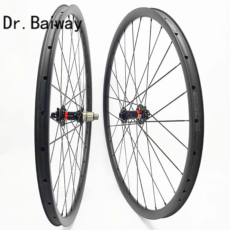 29er углеродная колесная установка mtb дисковая симметричная бескамерная 30x25 мм