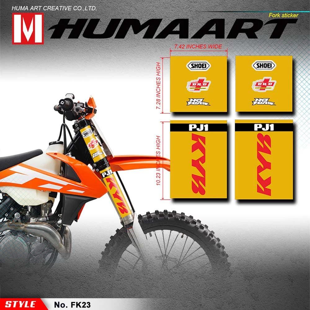 HUMAART байк передная труба для Графика вилка Обёрточная бумага наклейка Мотокросс