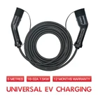 Зарядный кабель для электромобиля, 32 А, 22 кВт, 3 фазы, шнур для электромобиля для автомобильной зарядной станции EVSE, режим 3, Тип 2, тип 2, IEC 62196-2