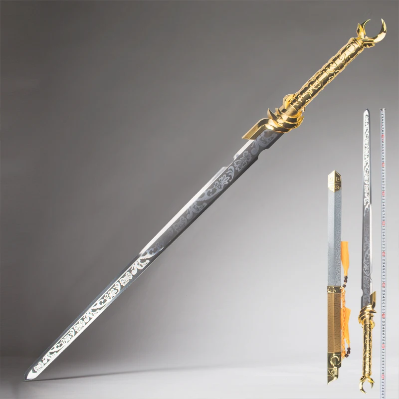 

Китайская ТВ-серия, принцесса, агенты, меч Poyue, металлический материал, сплав цинка, ручка 100 см 0,85 кг, коллекция украшений для гостиной