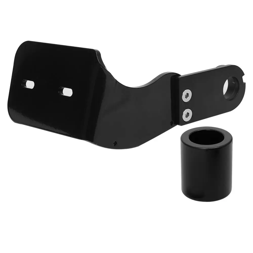 Черный модифицированный кронштейн для номерного знака с боковым креплением