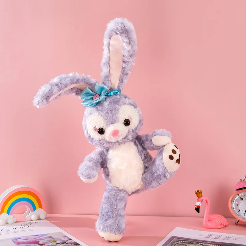 Лидер продаж фиолетовый кролик плюшевая игрушка складная кукла-ухо рюкзак для