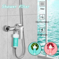 shower filter with 6 level replaceable filter insert shower hard water purifier remove chlorine heavy metals filter bath head