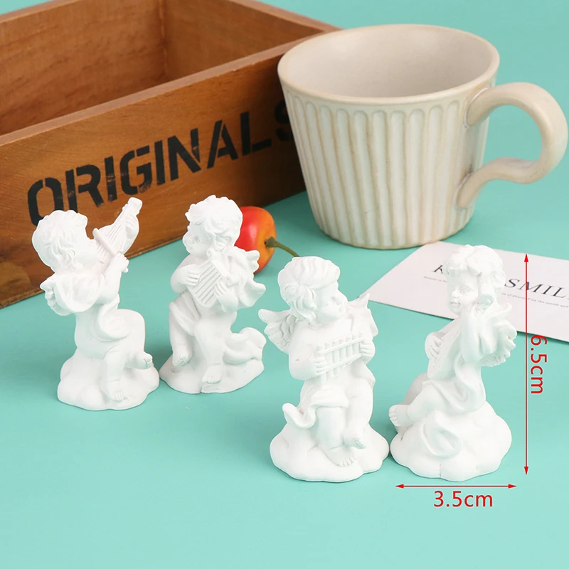 Миниатюрная Милая статуя ангела маленькая фигурка Купидона домашний декор