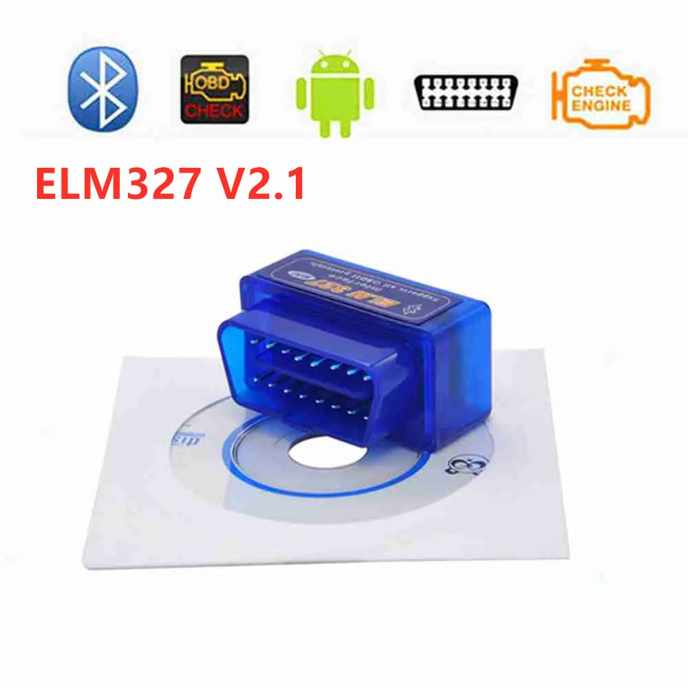 Автомобильный диагностический сканер ELM327 V2.1 инструмент с Bluetooth ELM 327 для Android