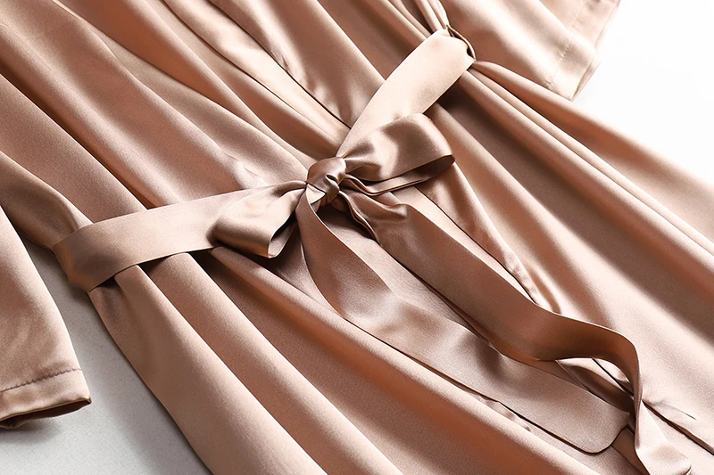 Женская ночная рубашка из 100% натурального шелка тутового шелкопряда цвет в