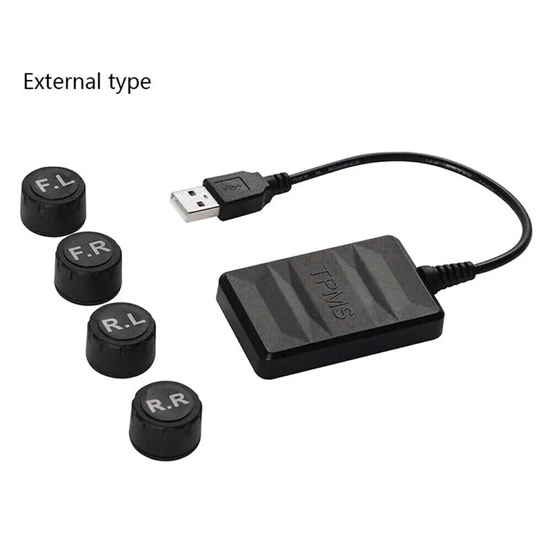 Автомобильная система контроля давления в шинах TPMS для Android USB дисплей навигации