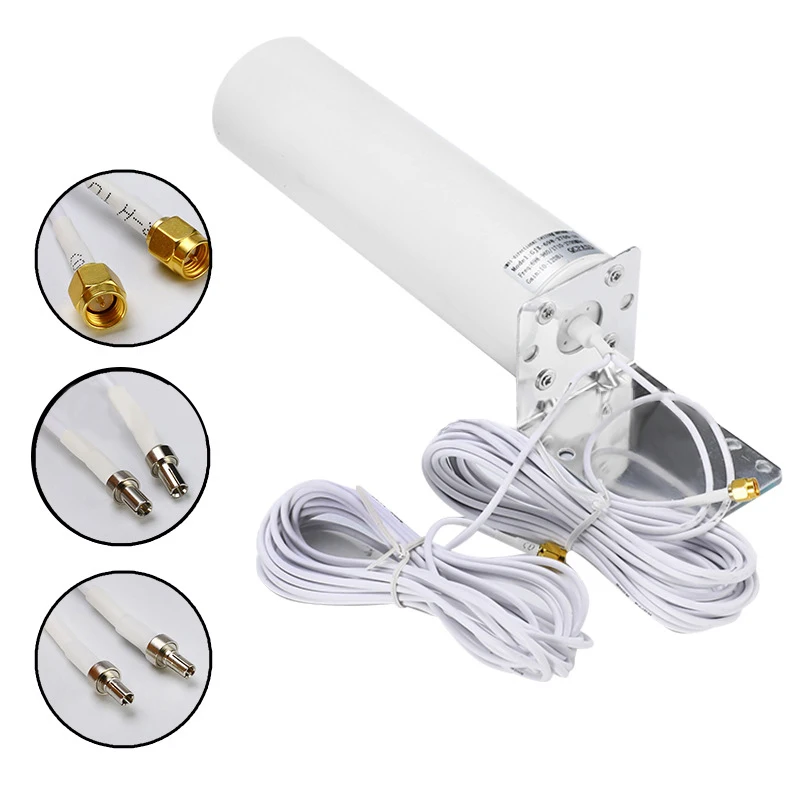 

WiFi Antenna 16-18dBi 3G 4G CRC9/TS9/SMA Male Connector With 5m Dual Slider External Outdoor Antenna For Huawei For ZTE Routers