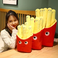 304050cm cute french fries plush toys cartoon real life food pillow stuffed soft dolls for children kids birthday gifts