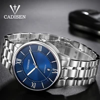 cadisen mechanical watches mens miyota 8215 movement automatic watch men waterproof stainless steel male clock relogio masculino