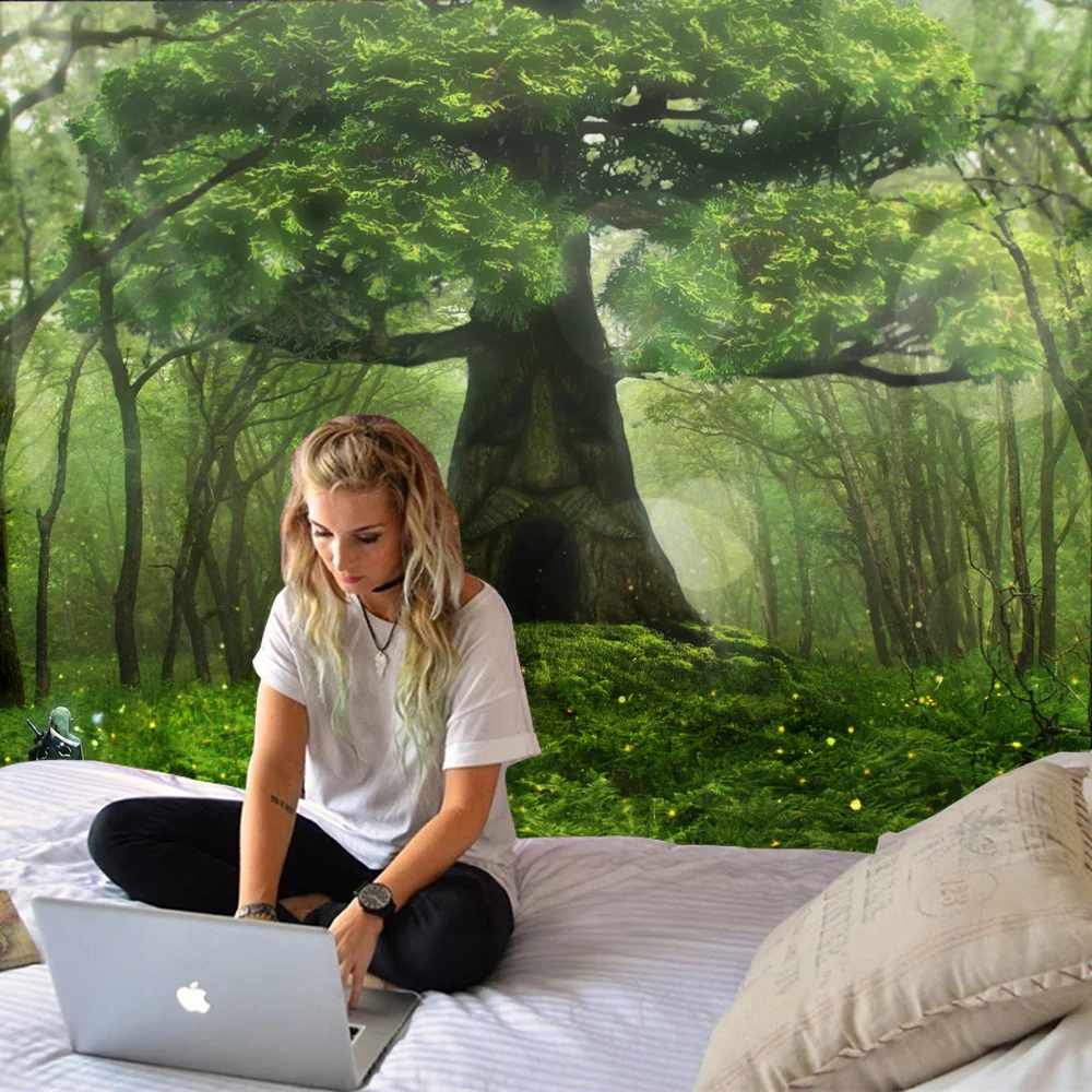 Взрывные модели в 2020 проекция фантазия большое дерево маленький лес Печатный