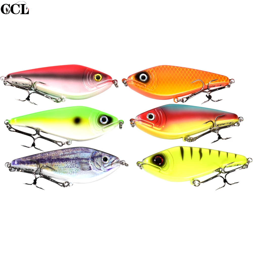 

10pcs 4.7Inch 51.5G Slow Sinking Jerkbait Wobblers Fishing Lure Musky Pike Bass Lures