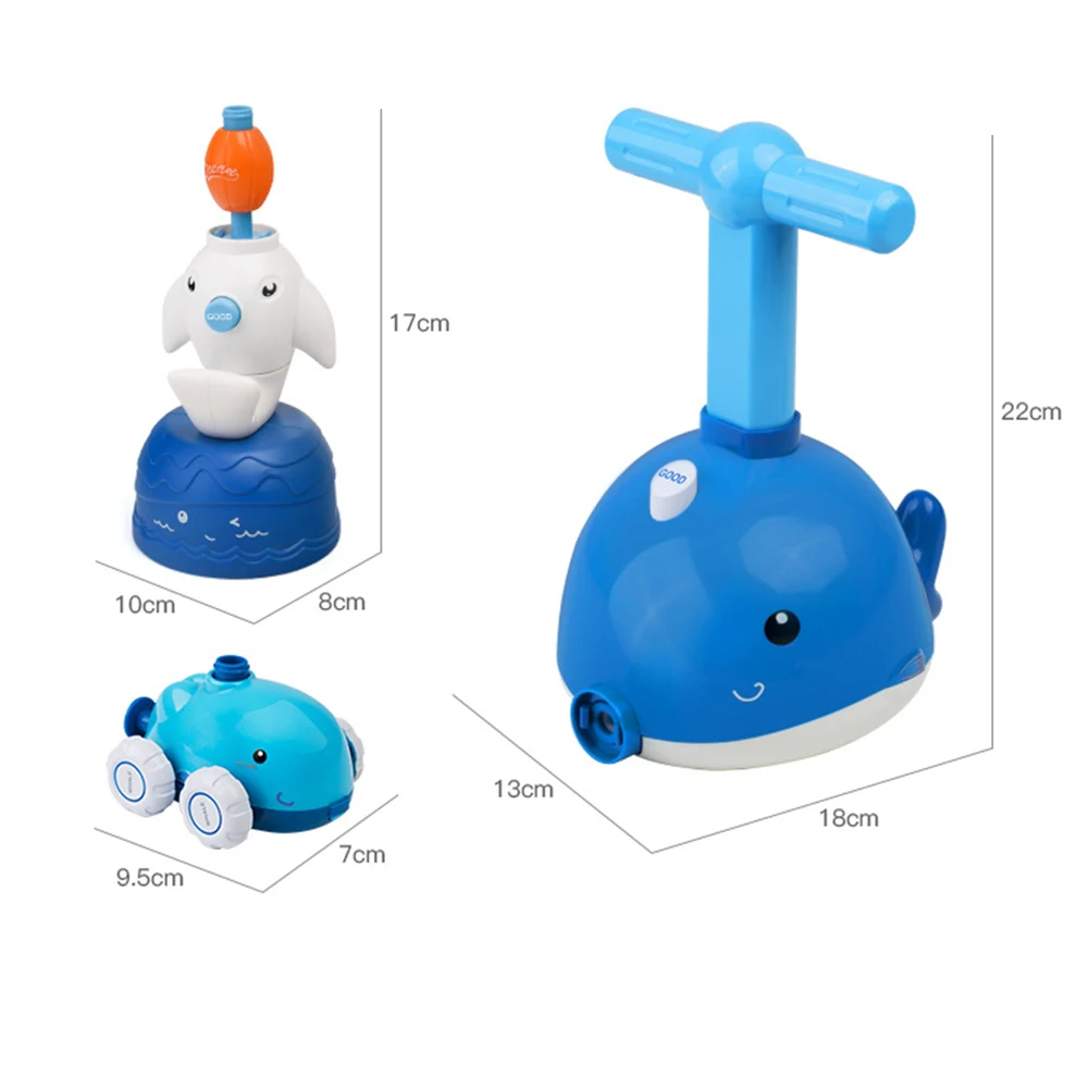 

Cartoon Dolphin Inertia Balloon Press Powered Car Toy Puzzle Teaching Aid Children Kids Eerly Learning Educational Birthday Gift