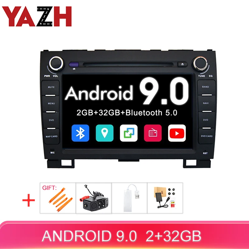 Автомагнитола YAZH 2 Din для Great Wall H5 Hover H3 головное устройство Android 8 core 32