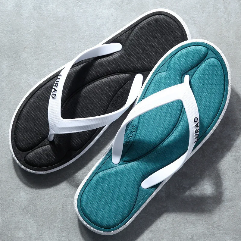

3D Memory Sponge Massage Men's Flip Flops Summer Antiskid Outdoor Sandal Clip Casual Beach House Rubber Soft Women Slippers