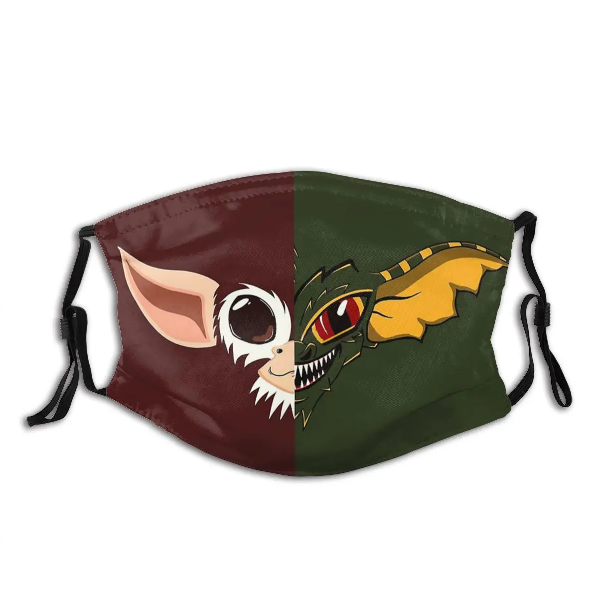 

Gizmo Gremlins Mashup Non Disposable Trendy Mouth Face Mask Windproof Cold Proof with Filters Winter Protection Cover Respirator