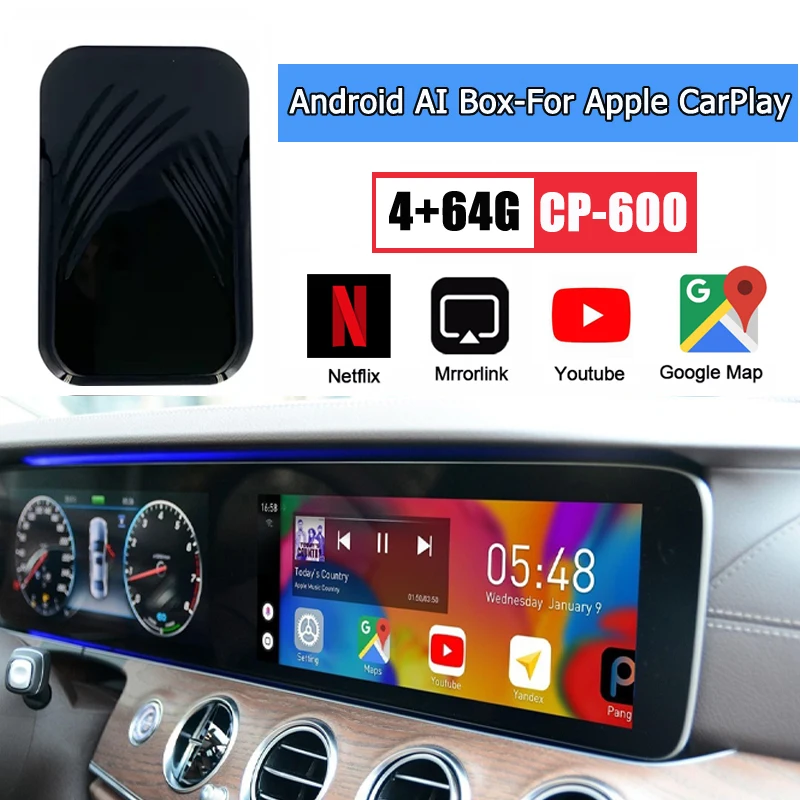 Новейшие 4 + 64G интеллигентая (ый) CarPlay коробка адаптер для Вольво Лексус KIA Dodge Citroen