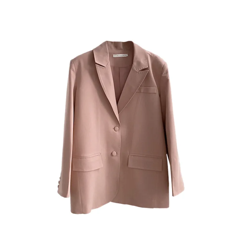 

Spring 2021 Stitched Sleeve Thin Suit Jacket Women Korean Fashion Blazer