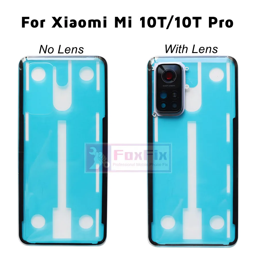 

Transparent Clear Glass For Xiaomi Mi 10T Pro Battery Cover Back Panel Rear Housing Door Case For Xiaomi Mi 10T Battery Cover