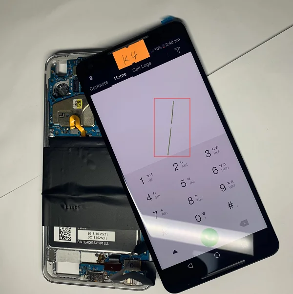 K4 Для Google Pixel 2 XL ЖК-экран Замена с немного дефектом - Цвет: K4