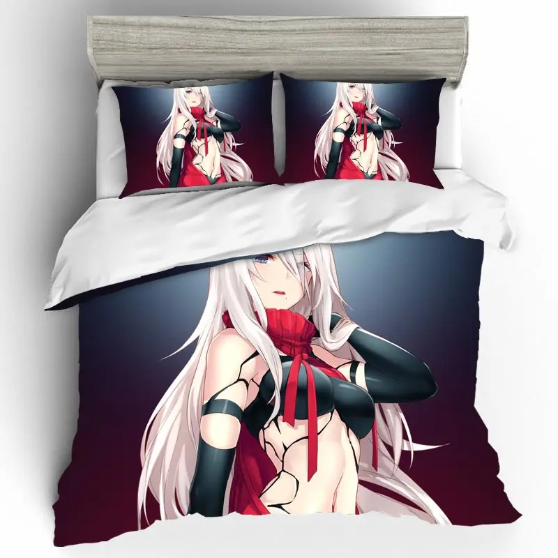 Аниме Сексуальная девушка 2B Edredon постельные принадлежности пододеяльник