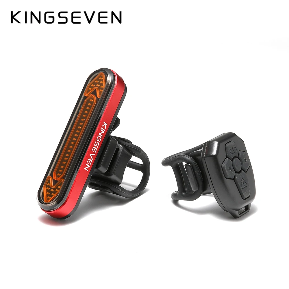 Беспроводной Перезаряжаемый USB-фонарь заднего фонаря для велосипеда KINGSEVEN -