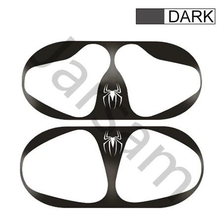 Blackspide Горячая Распродажа, металлическая Пылезащитная наклейка для Apple AirPods, чехол, пылезащитная защитная наклейка, защитная пленка, аксессуары для Air Pods - Цвет: Blackspide