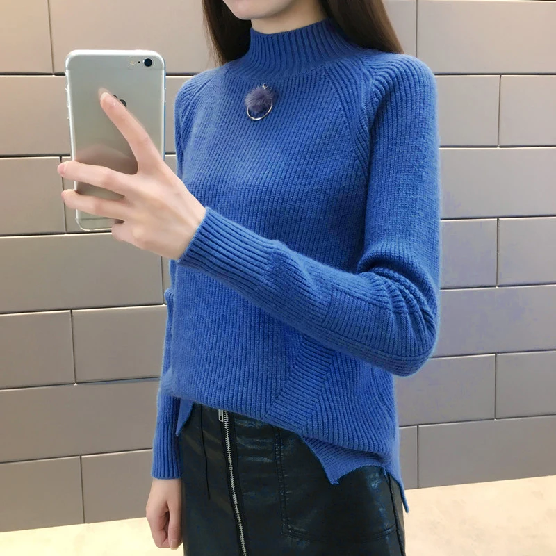 женский вязаный свитер водолазка черный желтый цвет хаки красного цвета