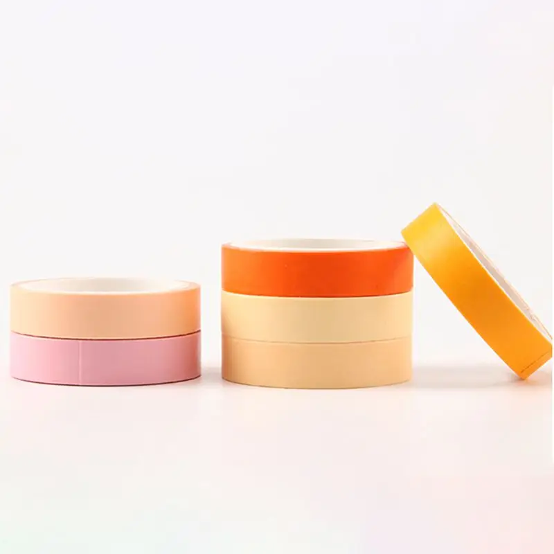 

Candy Color Series Decorative Tape Set Kawaii Plan Handbook Hand Account Decor Paper Masking Tape School Supplies Stationery
