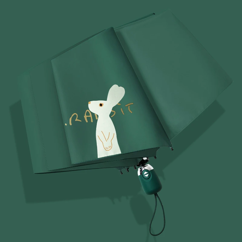 С милым животным узором сильные ветра складной автоматический зонтик Зонт с