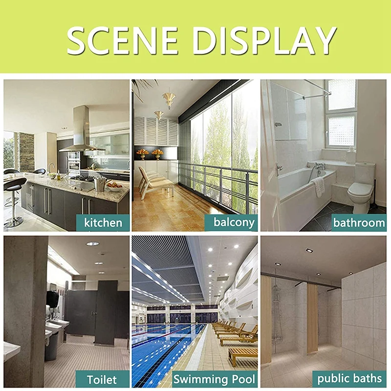 

Patio Tiles 10PCS Floor Tiles with Drain Holes DIY Size Bathroom Shower Toilet Non-Slip (White)