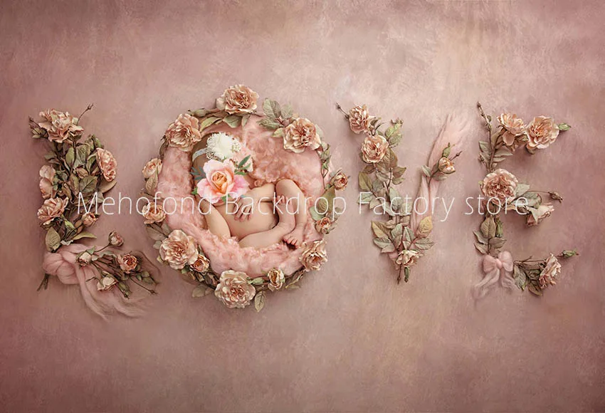 

Mehofond Photography Background Abstract Pink Flowers Newborn Baby Shower Portrait Decoration Backdrops Photo Studio Props