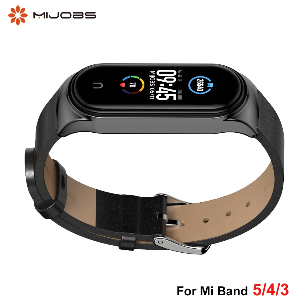 Ремешок для Mi Band 5 браслет из искусственной кожи Xiaomi 4 умные часы Miband 3 группы