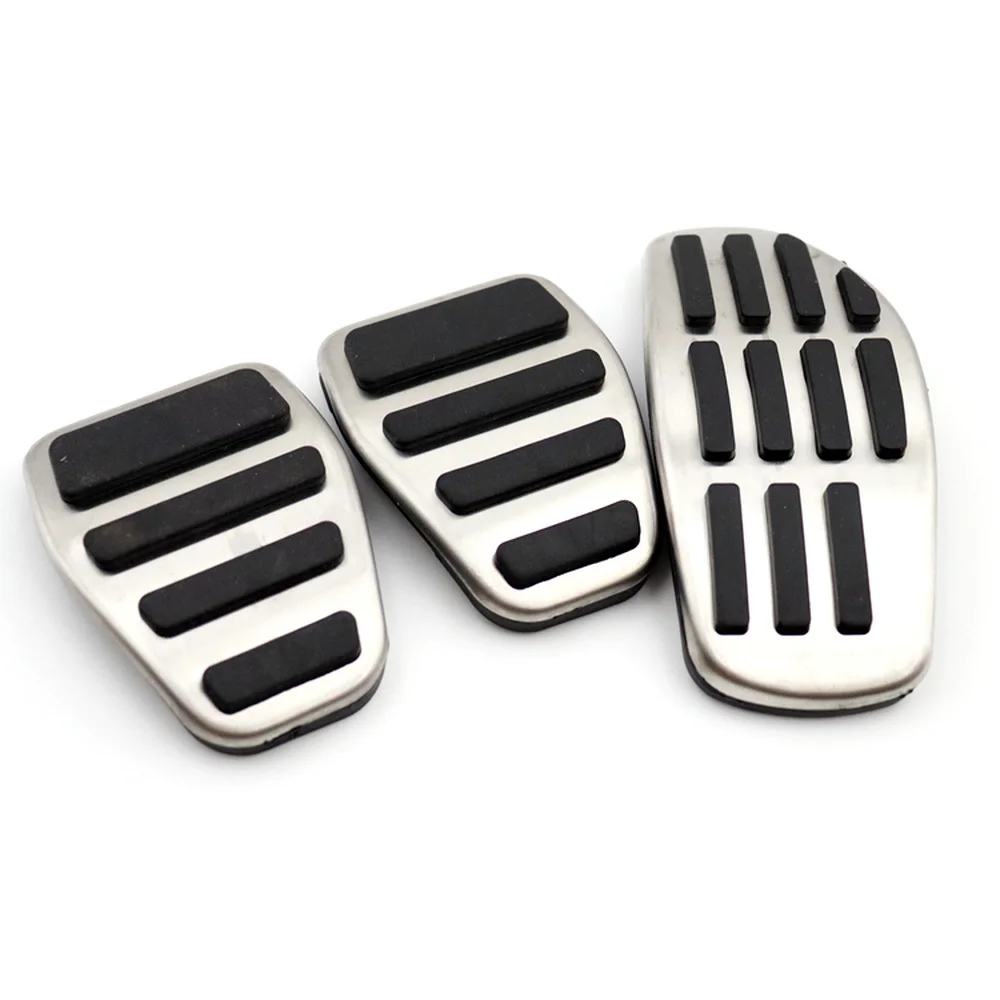 

Stainless Steel Car Accelerator Fuel Brake Pedals Clucth Foot Pedal Cover For DACIA DUSTER 2018 2019 2020