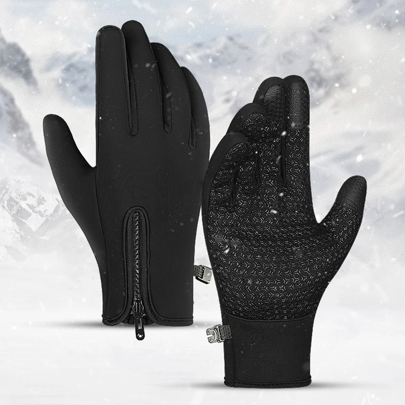 

Newly Unisex Touchscreen Cycling Gloves Windproof Winter Warm Mittens Outdoor Sking Sports Gloves Hand Warmers