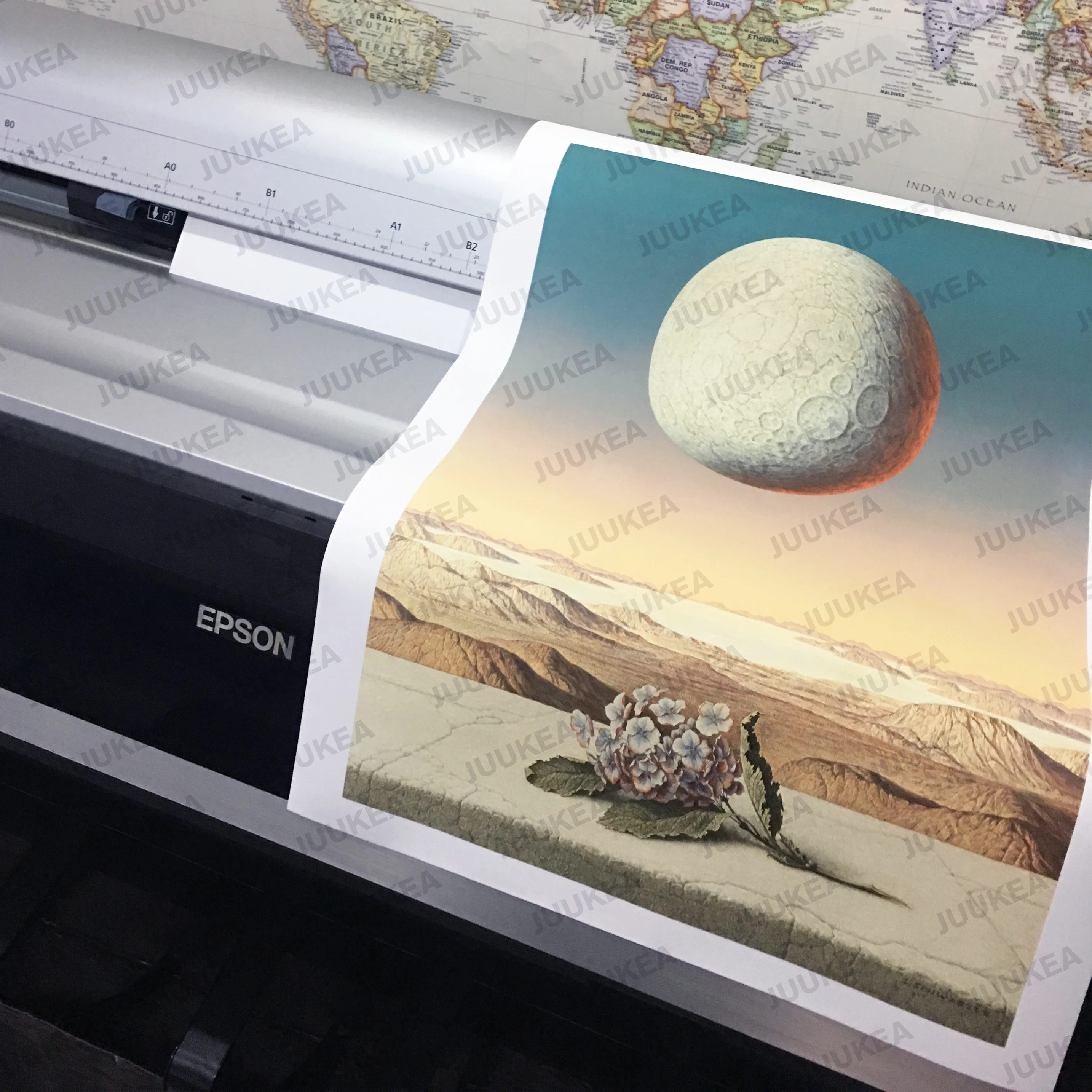 Современные сюрреалистические Холст Книги по искусству печати картина мира за