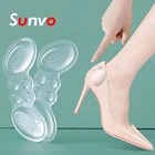 Силиконовые гелевые подкладки для обуви Sunvo для женщин, свободная подкладка для обуви, редуктор размера, наполнитель, подкладка для каблука, защитная подушка
