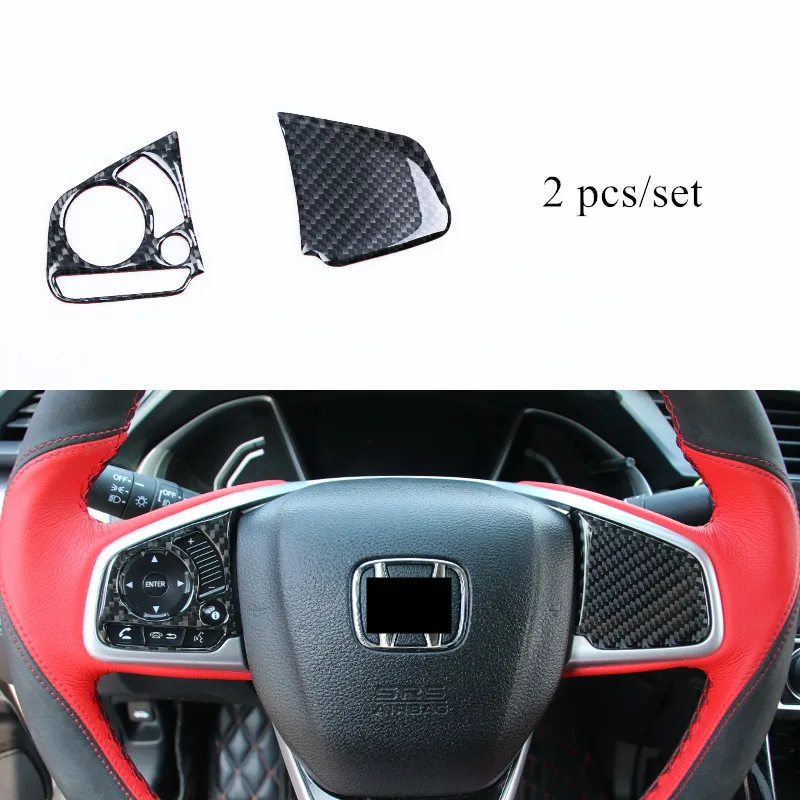 C Наклейки для салона автомобиля из углеродного волокна, Накладка для Honda Civic 10th Gen, автомобильные декоративные аксессуары - Название цвета: C