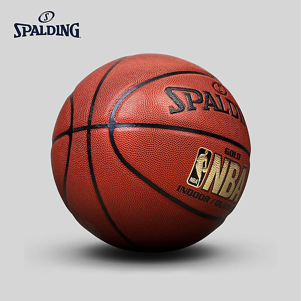 Оригинальный Spalding самого ценного игрока NBA из команды Золотой логотип для дома и