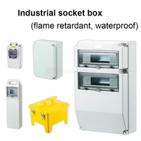 1pcs outdoor mobile portable power distribution box plastic waterproof industrial socket box portable power maintenance emptybox