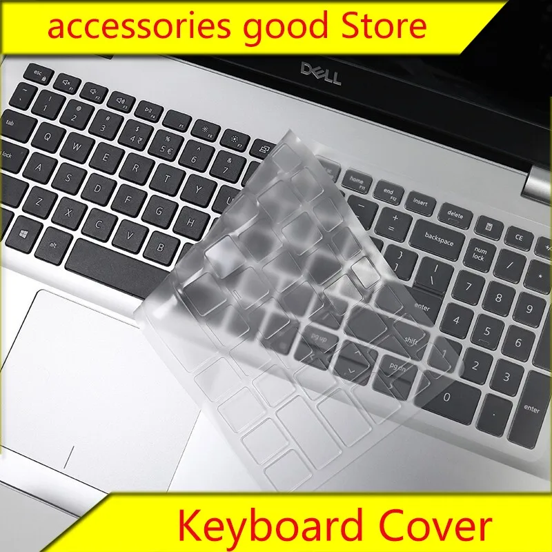 Keyboard Cover for Dell Notebook Inspiron 7591 7000 7501 Travel Magazine G15 5510 5511 Dustproof Protecter Film 15.6 Inch