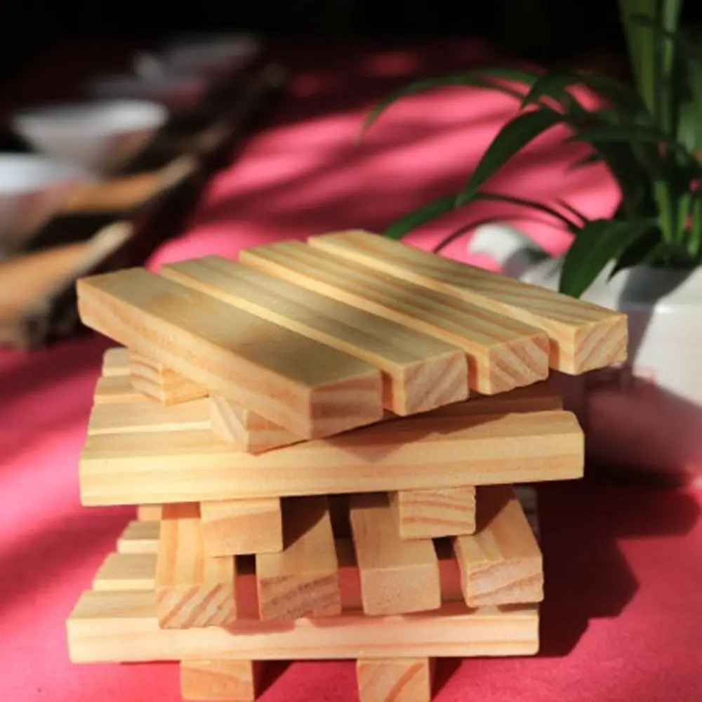 Держатель для хранения мыла Деревянный чехол слива мыльницы Простая подставка