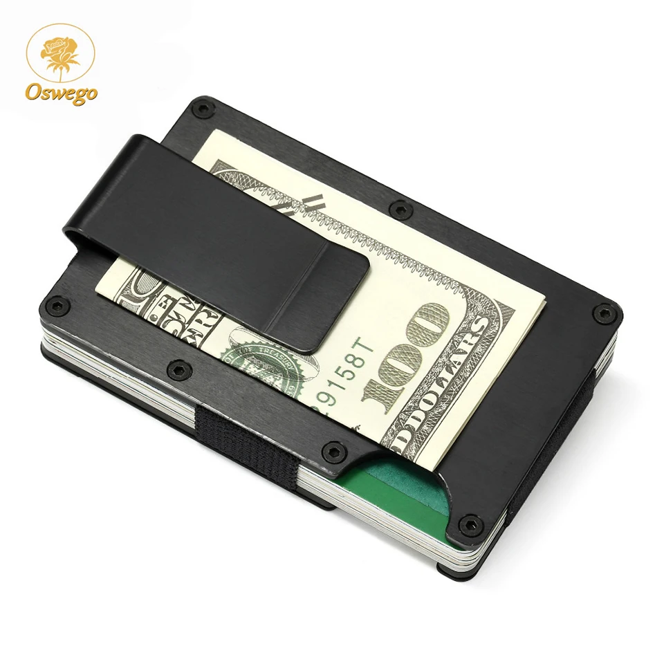 Oswego Мужские визитницы для кредитных карт визитница модный автоматический RFID