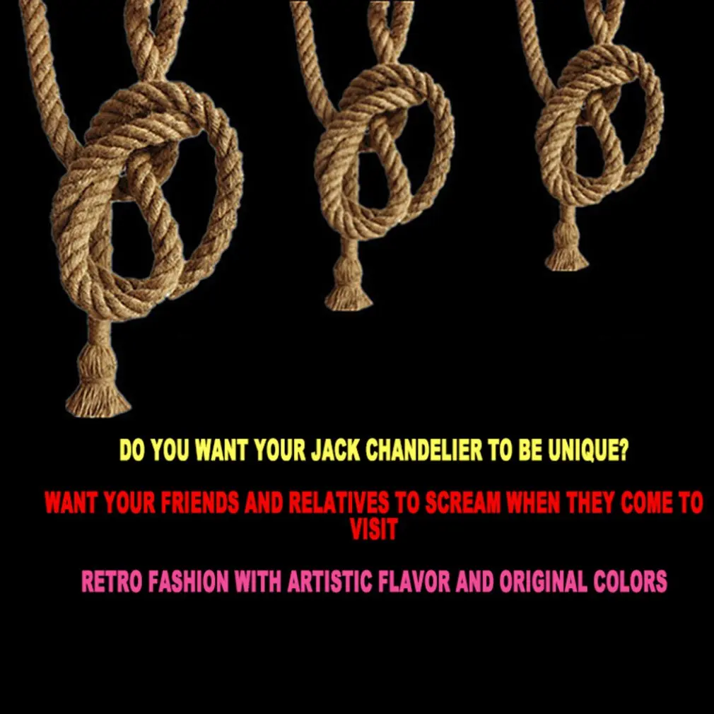 Hemp Rope Pendant Lights Vintage Retro Loft Industrial Hanging Lamp for Living Room Kitchen Home Light Fixtures Decor Luminaire | Освещение