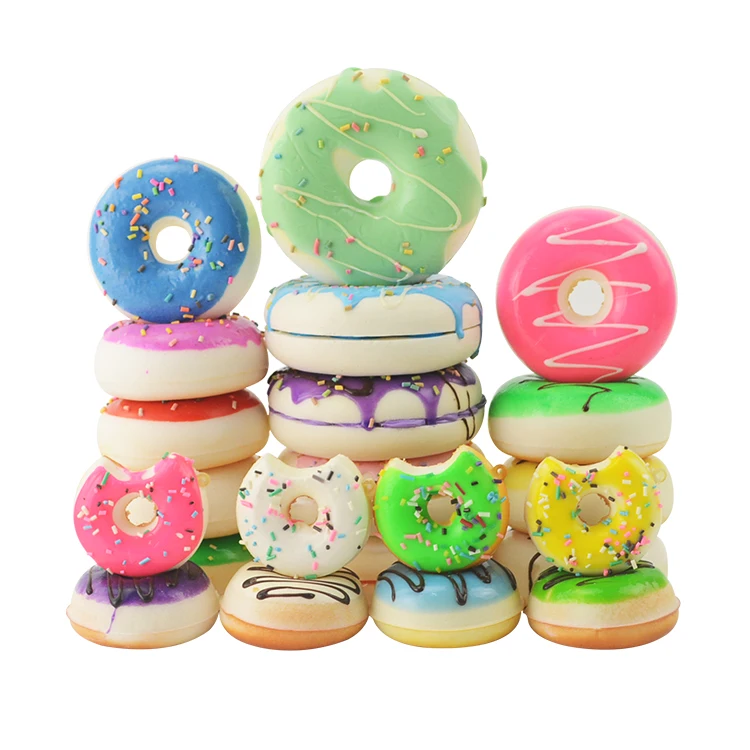 1 шт искусственные украшения продуктов Pu Материал имитация пончик хлеб