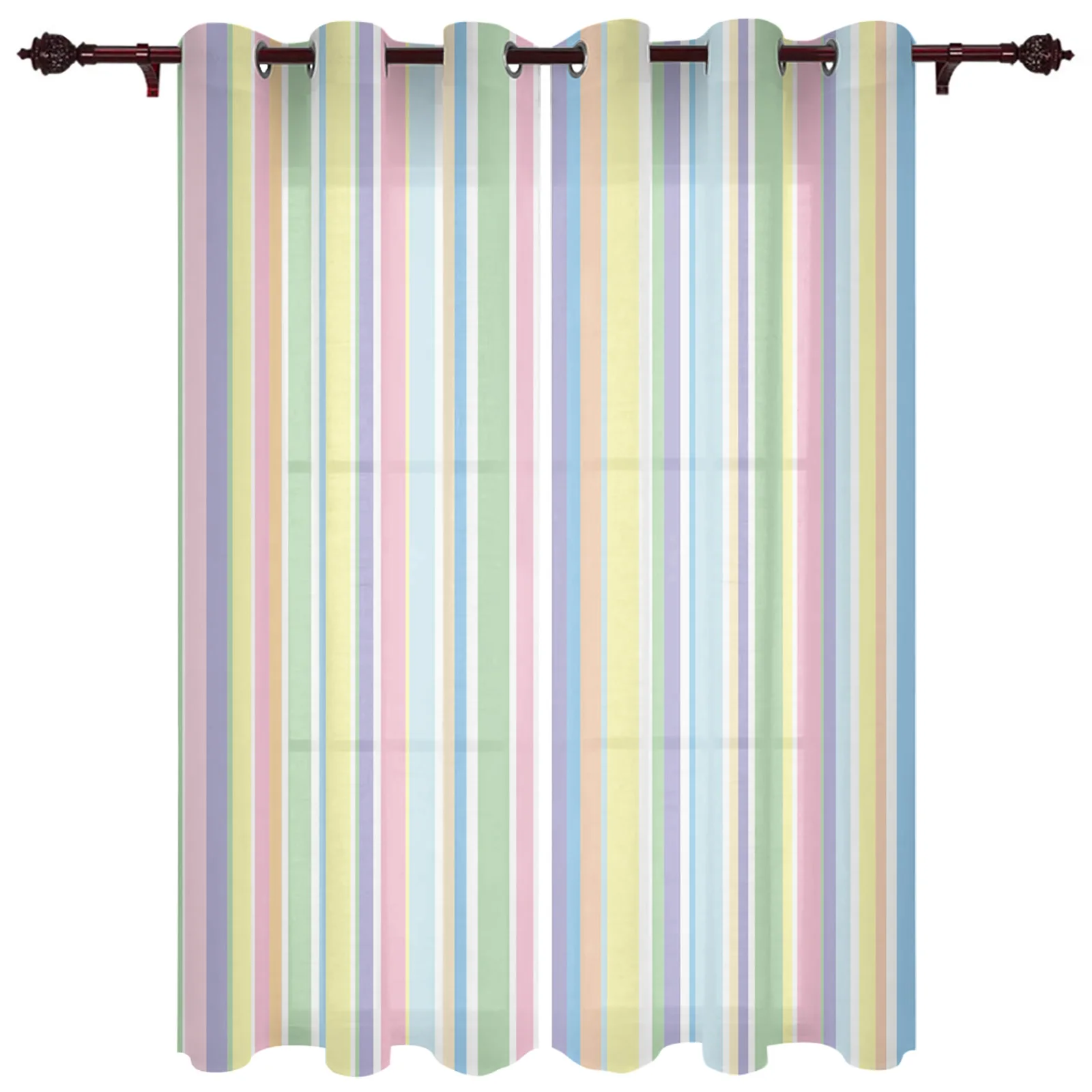 

Цветные уличные занавески с геометрическими полосками для сада, патио, занавески для спальни, гостиной, кухни, ванной комнаты, панели, драпи...