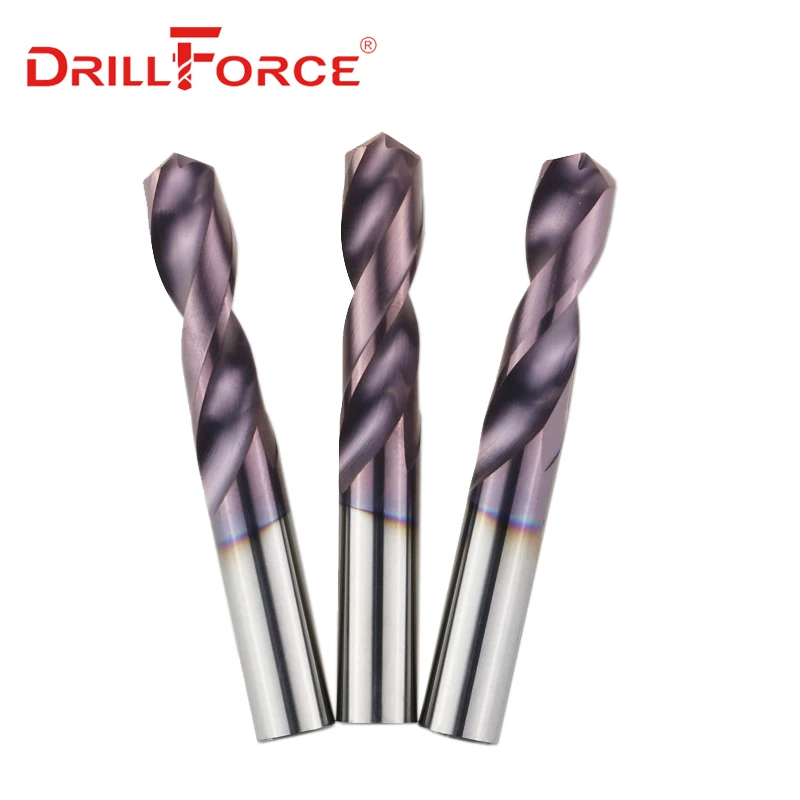 Drillforce 1 шт. диаметр. 9 20 0 мм HRC65 вольфрамовые твердосплавные сверла сверло для