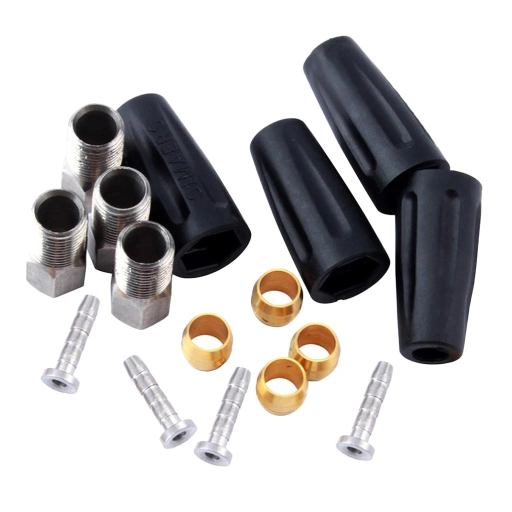 16 шт. Гидравлический тормозной шланг оливкового/втулки вкладыши с винтовыми